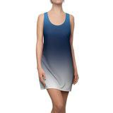 ThatXpression Fashion B2S Blue Gray Designer Tunic Racerback Dress