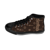 ThatXpression Fashion's Elegance Collection Brown and Tan Men's High-top Sneakers