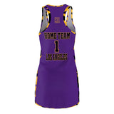 ThatXpression Fashion Los Angeles Home Team Camo Racerback Jersey Dress