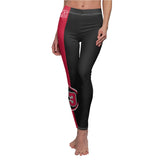 ThatXpression's Black Red bulls 23 Single Striped Spandex Leggings