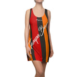 ThatXpression Fashion Pewter Orange Enlarged Tampa Bay Racerback Dress
