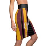 ThatXpression Fashion Washington Savage Striped Themed Women's Pencil Skirt 7X41K