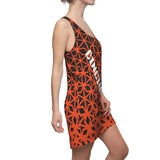ThatXpression Fashion D'Cut Cincinnati Orange Black Designer Tunic Racerback