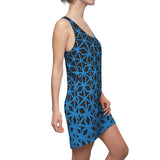 ThatXpression Fashion B2S Black Blue Designer Tunic Racerback Dress