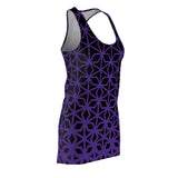 ThatXpression Fashion B2S Purple Black Designer Tunic Racerback Dress