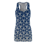 ThatXpression Fashion B2S Blue Gray Designer Tunic Racerback Dress