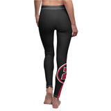 ThatXpression's Black Red bulls 23 Single Striped Spandex Leggings