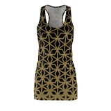 ThatXpression Fashion B2S Black Gold Designer Tunic Racerback Dress