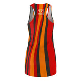 ThatXpression Fashion Pewter Orange Enlarged Tampa Bay Racerback Dress