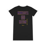 ThatXpression Fashion Minnesota Period Fan Nation Organic T-Shirt Dress P98J
