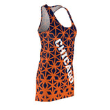 ThatXpression Fashion D'Cut Chicago Blue Orange Designer Tunic Racerback
