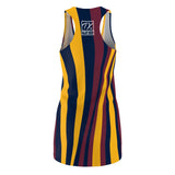 ThatXpression Fashion Navy Gold Enlarged Cleveland Racerback Dress