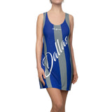 ThatXpression Fashion Blue Gray Enlarged Dallas Racerback Dress