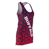 ThatXpression Fashion D'Cut Buffalo Red Navy Designer Tunic Racerback