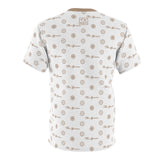 ThatXpression Fashion's Elegance Collection White and Tan Boxed Shirt