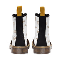 ThatXpression Fashion's Elegance Collection X3 White and Brown Women's Boots