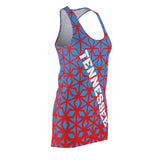 ThatXpression Fashion D'Cut Tennessee Red Teal Designer Tunic Racerback