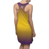 ThatXpression Fashion B2S Purple Gold Designer Tunic Racerback Dress