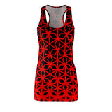 ThatXpression Fashion B2S Black Red Designer Tunic Racerback Dress