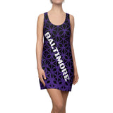ThatXpression Fashion D'Cut Baltimore Purple Black Designer Tunic Racerback