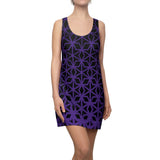 ThatXpression Fashion B2S Purple Black Designer Tunic Racerback Dress