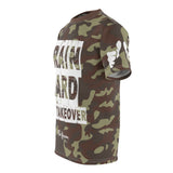 ThatXpression Fashion Train Hard & Takeover Camo Fists Unisex T-shirt CT73N
