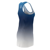 ThatXpression Fashion B2S Blue Gray Designer Tunic Racerback Dress