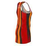 ThatXpression Fashion Pewter Orange Enlarged Tampa Bay Racerback Dress