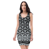 Ladies all over elegant casual fitted print dress