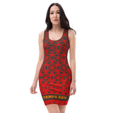 ThatXpression Fashion Fitness Multi Colored Diamond Tampa Bay Fan Dress