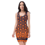 ThatXpression Fashion Fitness Multi Colored Diamond Chicago Fan Dress