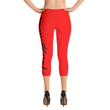 Capri Leggings Red/Black by ThatXpression - ThatXpression