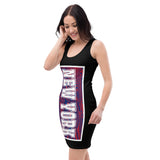 ThatXpression Designer Swirl His & Hers New York Sports Themed Fitted Dress