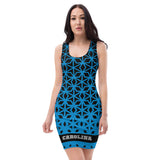 ThatXpression Fashion Fitness Multi Colored Diamond Carolina Fan Dress