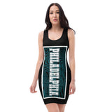 Ladies all over elegant casual fitted print dress