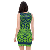 ThatXpression Fashion Fitness Multi Colored Diamond Seattle Fan Dress