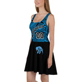 ThatXpression Designer Swirl His & Hers Carolina Sports Themed Skater Dress