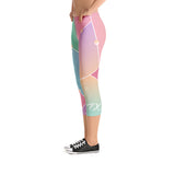 ThatXpression Fashion Fitness Broken Mirror Gym Capri Leggings
