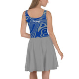 ThatXpression Designer Swirl His & Hers Dallas Sports Themed Skater Dress