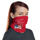 ThatXpression Fashion Fitness "I Can't Stay Home I'm A Trucker" Red Face Mask