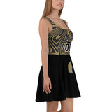 ThatXpression Designer Swirl His & Hers New Orleans Sports Themed Skater Dress