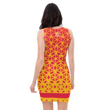 ThatXpression Fashion Fitness Multi Colored Diamond Kansas City Fan Dress