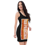 ThatXpression Designer Swirl His & Hers San Fran Francisco Sports Themed Fitted Dress