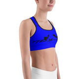Women's Gym Fit or Casual Capri Leggings Blue/Black by ThatXpression - ThatXpression