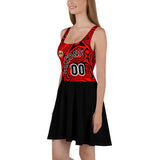 ThatXpression Designer Swirl His & Hers Falcons Sports Themed Skater Dress