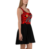 ThatXpression Designer Swirl His & Hers Falcons Sports Themed Skater Dress