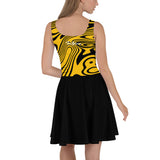 ThatXpression Designer Swirl His & Hers Pittsburgh Sports Themed Skater Dress