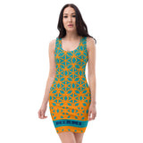ThatXpression Fashion Fitness Multi Colored Diamond Miami Fan Dress