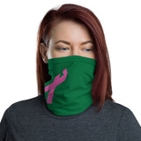 Breast Cancer Awareness Pink Ribbon Mask Headband Gaiter Arm Band by ThatXpression