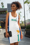 ThatXpression Home Team Miami Jersey Themed Dress